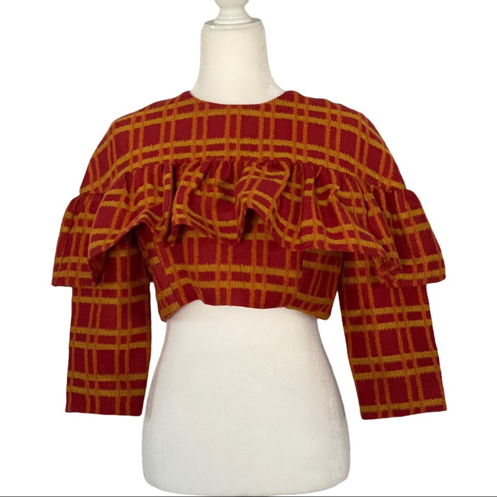 Tata Naka Women’s  Crop Top With Frill